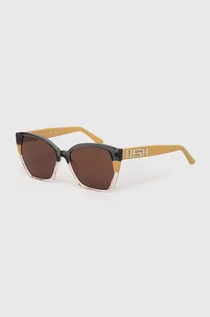 Okulary przeciwsłoneczne - Guess okulary przeciwsłoneczne damskie kolor brązowy GU7912_5541E - grafika 1