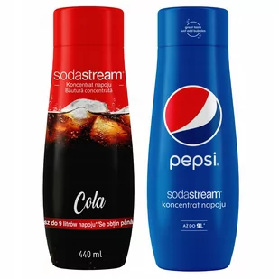 Zestaw 2 koncentratów SodaStream Cola+Pepsi - Syropy i koncentraty owocowe - miniaturka - grafika 1