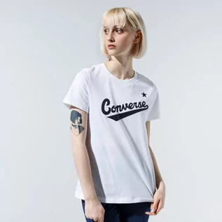 Koszulki i topy damskie - Converse T SHIRT WMN NOVA CENTER FRONT LOGO TEE 10018268-A04 - grafika 1