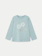 Bluzki damskie - Mayoral Bluzka 4072 Zielony Regular Fit - miniaturka - grafika 1