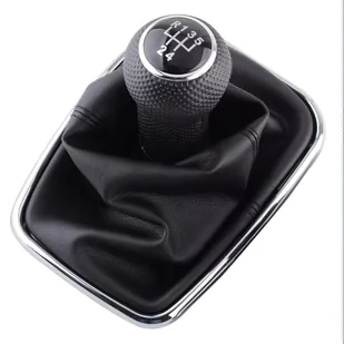 TEMU Oryginalna skóra, 5-biegowa dźwignia zmiany biegów, otwór montażowy 12mm, kompatybilna z Volkswagen Golf 4/IV/MK4/GTI/R32, Jetta - Premium - Inne - miniaturka - grafika 1