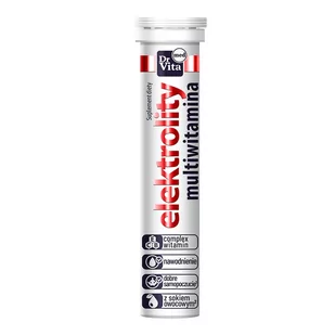 Elektrolity + multiwitamina suplement diety 20 tabletek musujących - Suplementy naturalne - miniaturka - grafika 1