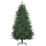 Choinki - HOMCOM 180 cm choinka sztuczna Naturalne gęste gałęzie Sztuczna jodła z 4030 końcówkami gałęzi realistyczny wygląd na Boże Narodzenie Zielony - miniaturka - grafika 1