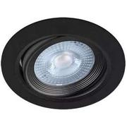 Lampy sufitowe - Ideus MONI LED C 5W 3000K BLACK 3709 lampa podtynkowa wpuszczana czarna - miniaturka - grafika 1