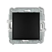 Kostki, złączki, wtyczki - Karlik Mechanizm łącznika krzyżowego Mini 12MWP-6.1 podtynkowy pojedynczy bez piktogramu czarny mat - miniaturka - grafika 1