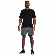 Spodnie sportowe męskie - Męskie spodenki treningowe Under Armour UA HIIT Woven 8in Shorts - szare - UNDER ARMOUR - miniaturka - grafika 1