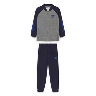 Zestaw dresowy chłopięcy DIADORA JB. TRACKSUIT FZ TWISTER - Odzież sportowa dziecięca - miniaturka - grafika 1