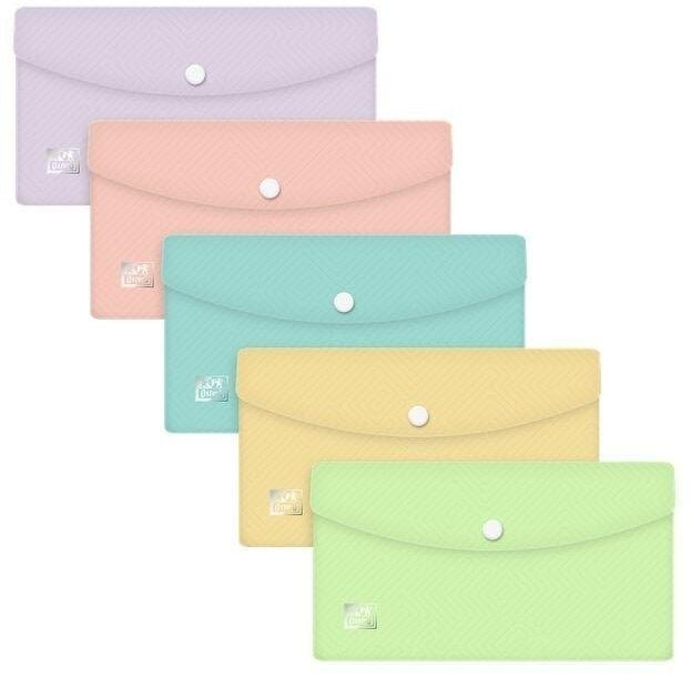 Oxford Teczka kopertowa Urban Pastel 5szt