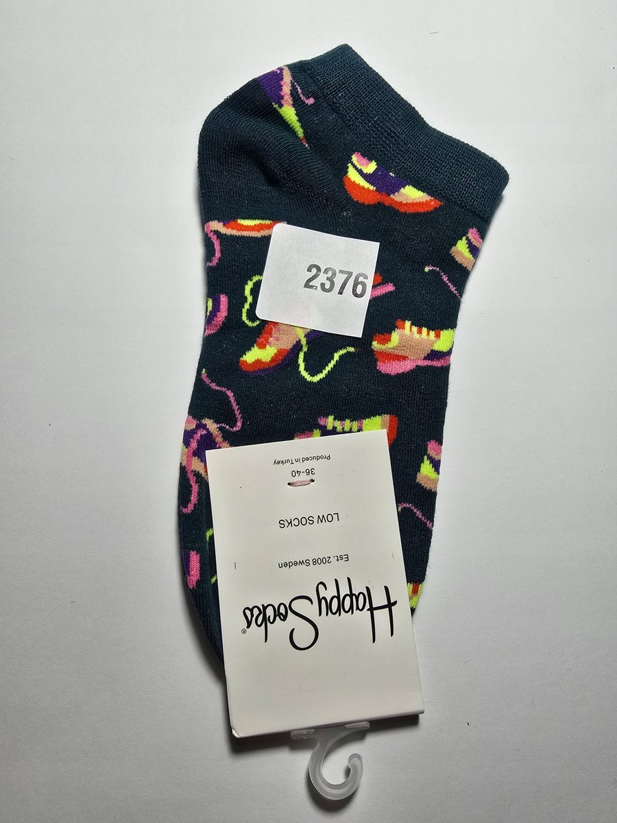 Kolorowe skarpety Happy Socks stopki unisex rozmiar 36-40 (2376)
