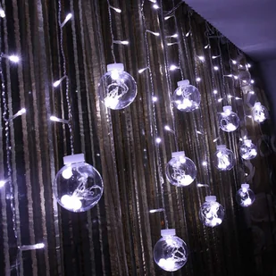ZOLTA Fairy Lights Indoor and Outdoor 108LED 4,4m -Replika acja LED - Wodoodporne lampki choinkowe - Wróżki - 8 trybów oświetlenia - Chłodna biel - Kule - Oświetlenie świąteczne - miniaturka - grafika 1