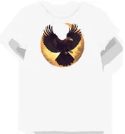 Koszulki i topy damskie - Koszulka damska biała z motywem brązowego sępa w mroku S - miniaturka - grafika 1