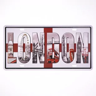 Plakat Tabliczka dekoracyjna metalowa LONDON 1 - Plakaty - miniaturka - grafika 1