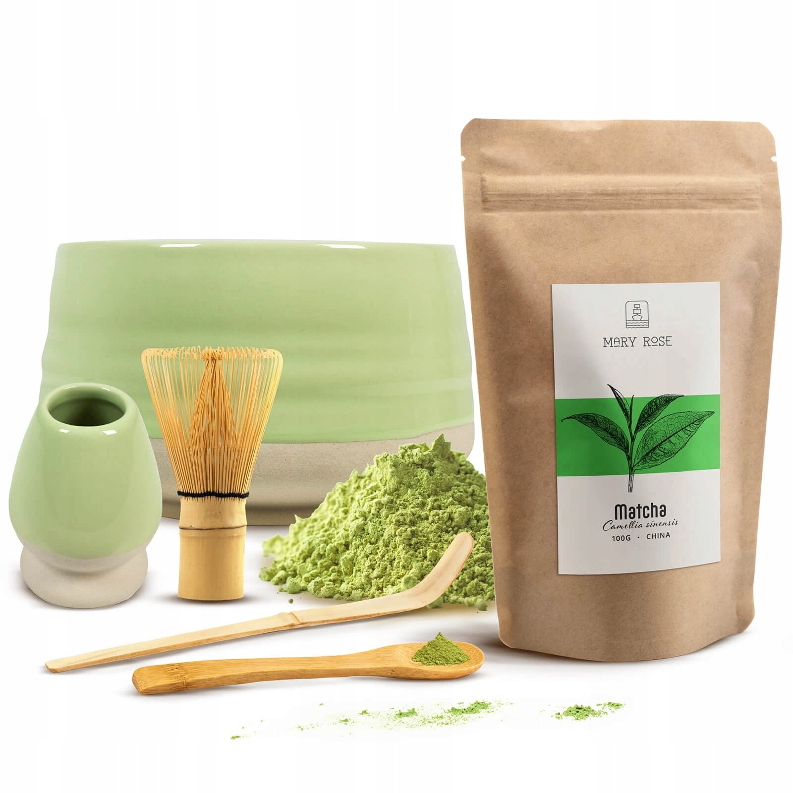 Zestaw Startowy Do Parzenia Matchy Akcesoria Matcha Codzienna 100g
