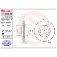 Tarcze hamulcowe - BREMBO 09.B463.11 09.B463.11 - miniaturka - grafika 1