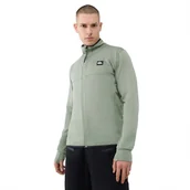 Bluzy męskie - Męski polar nierozpinany bez kaptura Quicksilver Step Point Zip Up Fleece - zielony - miniaturka - grafika 1