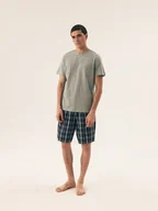 Piżamy damskie - Piżama męska Dexter Henderson bladozielony, granatowy M - miniaturka - grafika 1