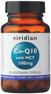 Viridian Koenzym Q10 100mg z MCT (30 kaps) 5060003593652 - Zdrowa żywność - miniaturka - grafika 1