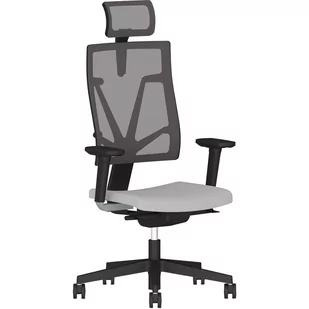 Fotel biurowy, krzesło biurowe Fotel Obrotowy Biurowy 4ME-MESH-BL-HRMA-SOFT-SEAT-ESP Nowy Styl - Fotele i krzesła biurowe - miniaturka - grafika 1