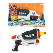 Zabawki militarne - Toi-Toys FOAM STRIKEX pistolet 'White L' + 5 strzałek - miniaturka - grafika 1