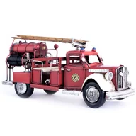 Dekoracje domu - Amerykański wóz strażacki w stylu retro. METALOWY WÓZ STRAŻACKI. MODEL DO POSTAWIENIA. DEKORACJA - miniaturka - grafika 1