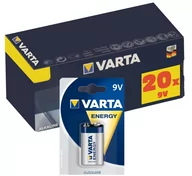 Baterie i akcesoria - Zestaw 20x bateria alkaliczna VARTA Hi-voltage 9V Typ 6LR61 Energy - miniaturka - grafika 1