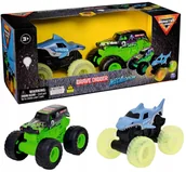 Samochody i pojazdy dla dzieci - Monster Jam 1:43 Glowing Light 2 Pack - miniaturka - grafika 1