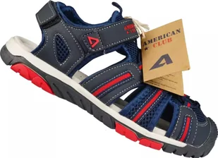American Club Dziecięce sandały American Club CXD-77NA 34 - Buty dla dziewczynek - miniaturka - grafika 1