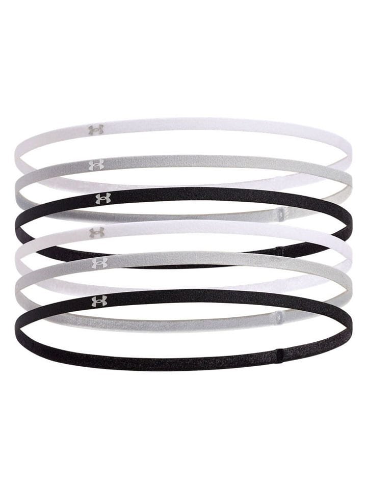 Under Armour Opaski (6 szt.) w kolorze srebrno-czarno-białym na czoło
