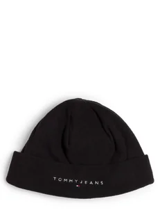 Tommy Jeans Czapka męska Mężczyźni czarny jednolity, ONE SIZE - Czapki męskie - miniaturka - grafika 1