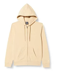 Champion Męska bluza z kapturem Legacy American Classics Heavy Power blend Terry małe logo na zamek błyskawiczny bluza z kapturem, ciemnobrązowa, S - Bluzy męskie - miniaturka - grafika 1