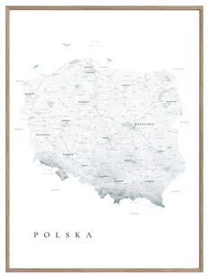 POLSKA / unknown pleasures / plakat mapa - Plakaty - miniaturka - grafika 1