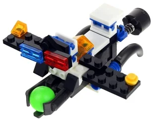 Nobo Kids, Klocki Konstrukcyjne 2w1 Auto Policyjne Samolot - Klocki - miniaturka - grafika 1