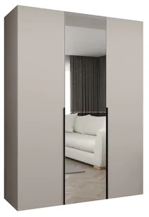 Szafa uchylna otwierana ALICANTE 2 150 wys. 202 cm Kaszmir + u. Czarny - Szafy Szafa uchylna otwierana ALICANTE 2 150 wys. 202 cm Kaszmir + u. Czarny - Szafy - miniaturka - grafika 1