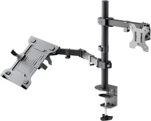 Goobay Uchwyt do monitora z ramieniem na laptopa Flex, czarny RB70815 - Uchwyty do monitorów - miniaturka - grafika 1