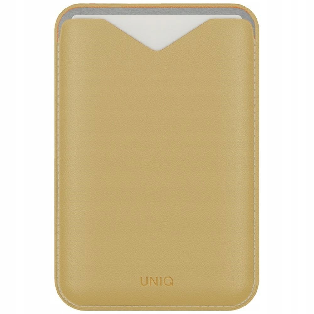 Magnetyczny portfel Uniq Lyden Evo stojak na telefon żółty