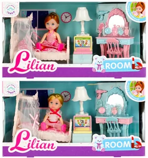 Mega Creative, Lalka 12 cm z akcesoriami, Sypialnia, 482427 - Lalki dla dziewczynek - miniaturka - grafika 1