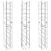 Ogrodzenia - GSTORE Kosze gabionowe 3 szt. galwanizowana stal 25x25x197 cm GS-145088 - miniaturka - grafika 1