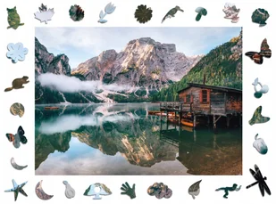 Puzzle Drewniane Premium 3D Dla Dorosłych Domek W Górach A3 Krajobraz Duże Adawoo - Idealne Na Prezent Na Święta, Urodziny, Imieniny, Walentynki - Puzzle - miniaturka - grafika 1