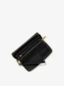 Portfele - MICHAEL KORS Portfel damski duży poziomy skórzany czarny PARKER - miniaturka - grafika 1