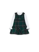 Sukienki i spódniczki dla dziewczynek - Abel & Lula Sukienka codzienna 5511 Zielony Regular Fit - miniaturka - grafika 1