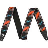 Inne akcesoria gitarowe - Fender Neon Monogrammed Strap Blue and Orange 2&quot; - miniaturka - grafika 1