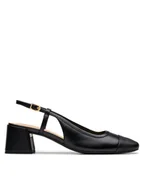 Sandały damskie - Clarks Sandały Nyta45 Sling 26181320 Czarny - miniaturka - grafika 1
