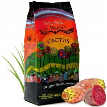 Yerba Mate Mocna Paragwajka El Pajaro Cactus 400 g Kaktusowa