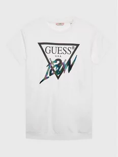 Guess Sukienka codzienna J3RK01 KB4O0 Biały Regular Fit - Sukienki i spódniczki dla dziewczynek - miniaturka - grafika 1