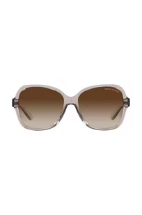 Armani Exchange okulary przeciwsłoneczne damskie kolor beżowy - Okulary przeciwsłoneczne - miniaturka - grafika 1