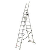 Drabiny - Wielofunkcyjna drabina aluminiowa Solid Regular, 3x9 - Hardmaister - miniaturka - grafika 1