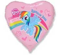 Balony i akcesoria - Flexmetal Balon foliowy"Pony z tęczą", 18", Flexmetal - miniaturka - grafika 1