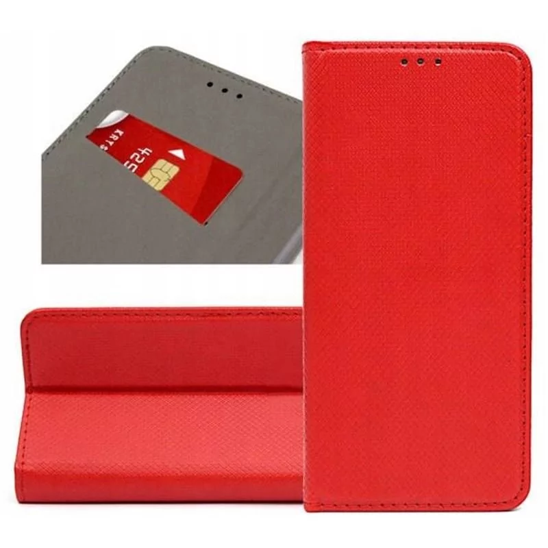 Etui Do Samsung Galaxy A20E A202 Smart Magnet Czerwony Case Pokrowiec
