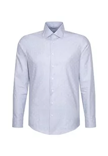 Seidensticker Męska koszula slim fit z długim rękawem, jasnoniebieski, 38 - Koszule męskie - miniaturka - grafika 1