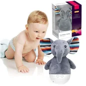 Pozytywki dla dzieci - Lampka Wańka Bańka Wastańka Pluszowy słonik kiwaczek 7 kolorów led PLUSZOWA POZYTYWKA - miniaturka - grafika 1